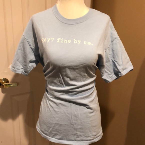 Gay?  Fine by me tee - Picture 2 of 2